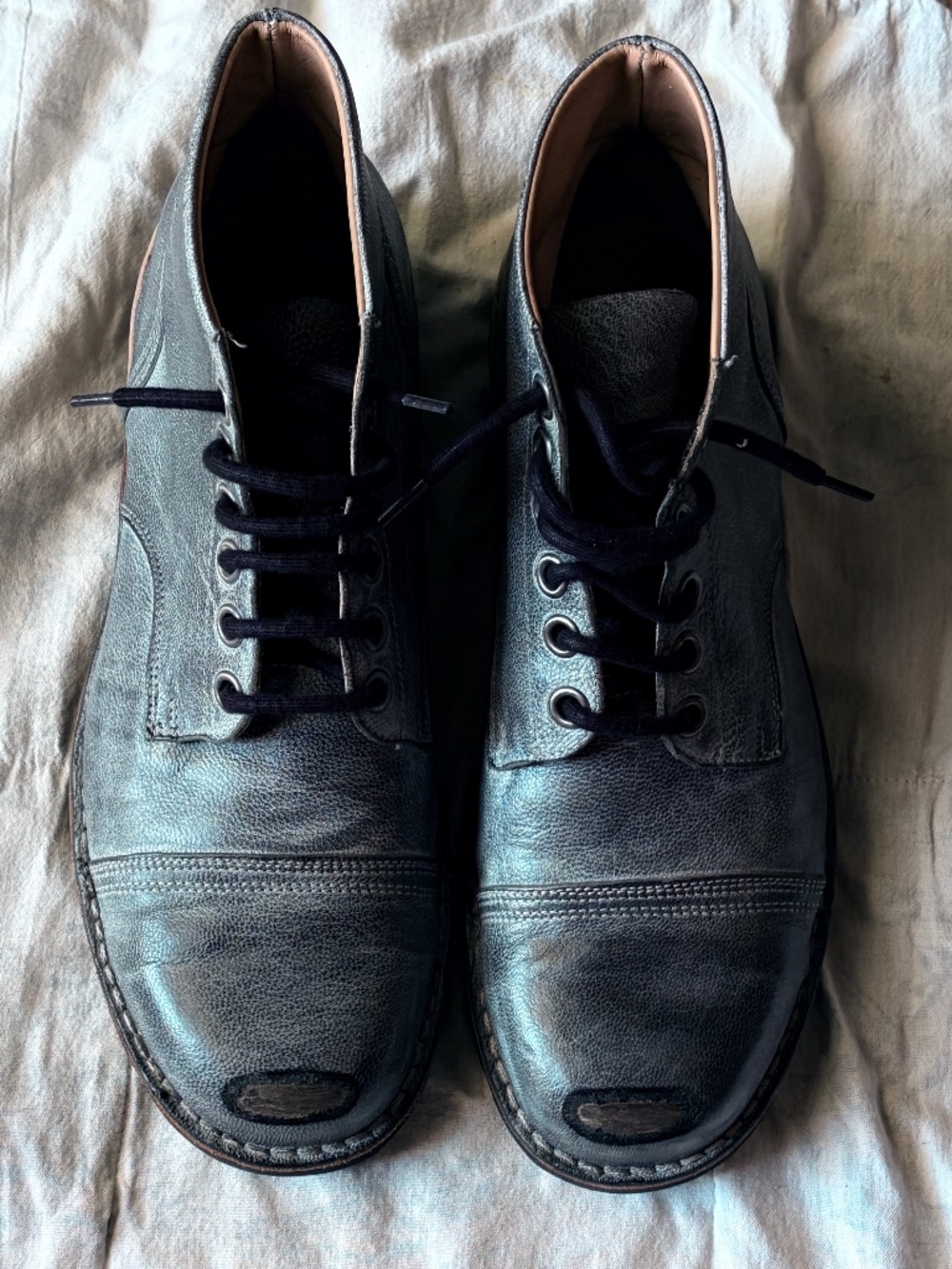 Black Label Diesel Boots, very soft Italian leather, made in Italy